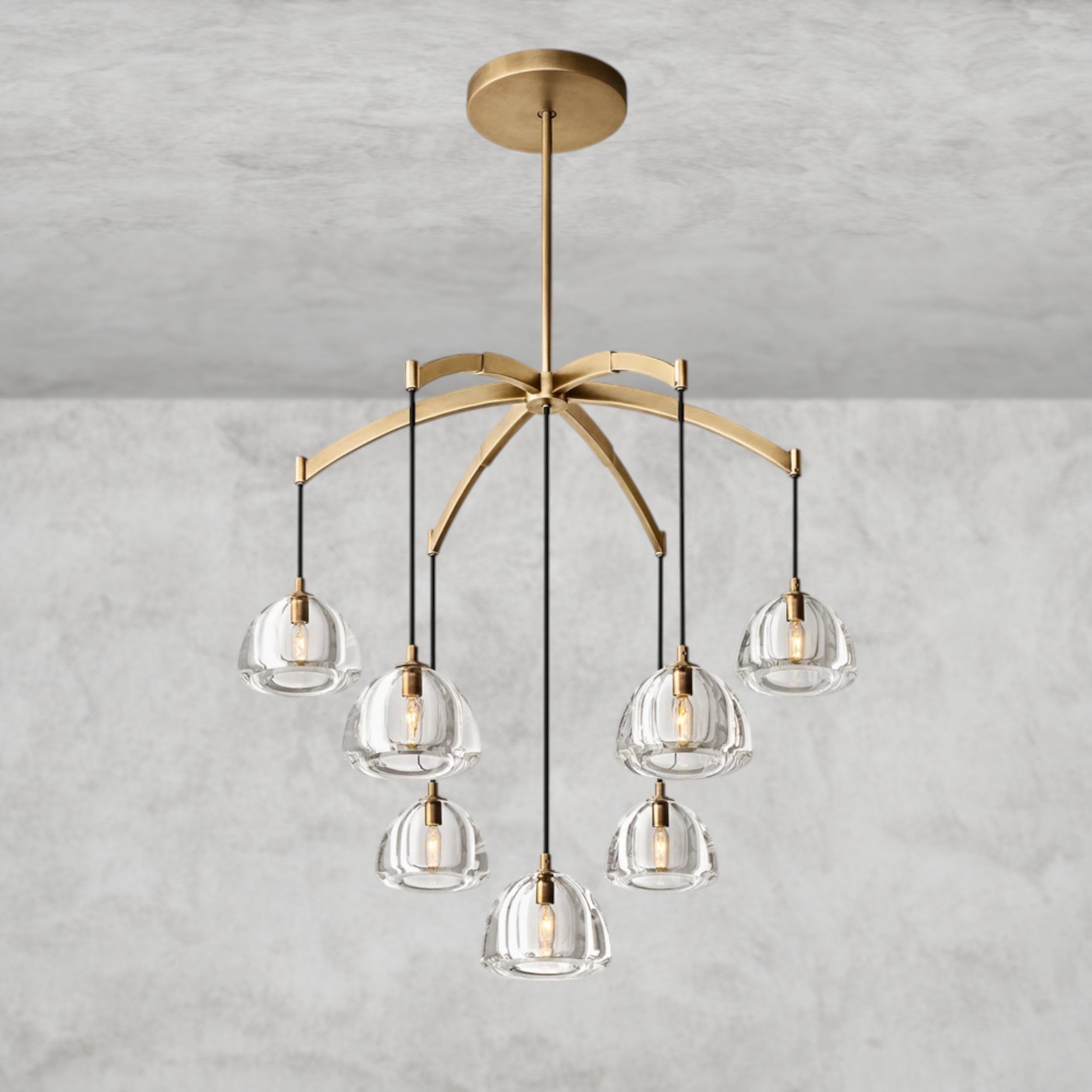 Hemisphere Round Chandelier 36", 48", 60"